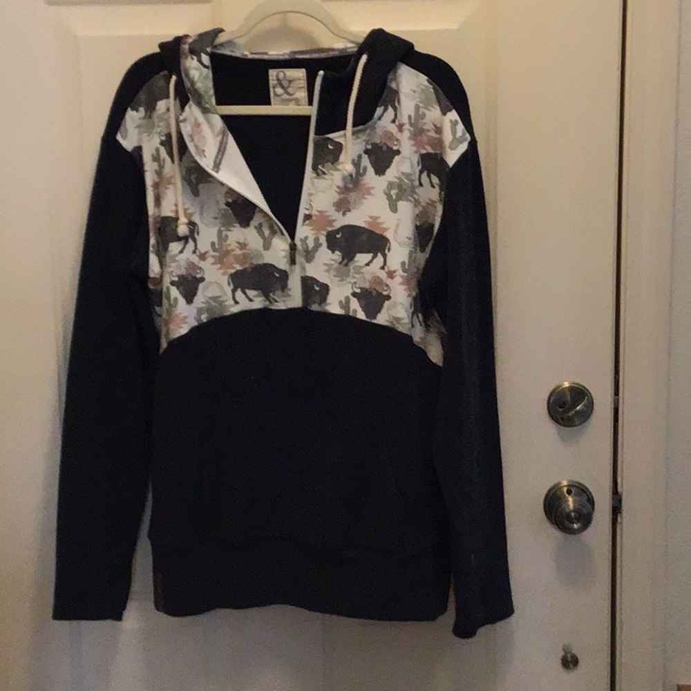 Ampersand Ave black hoodie